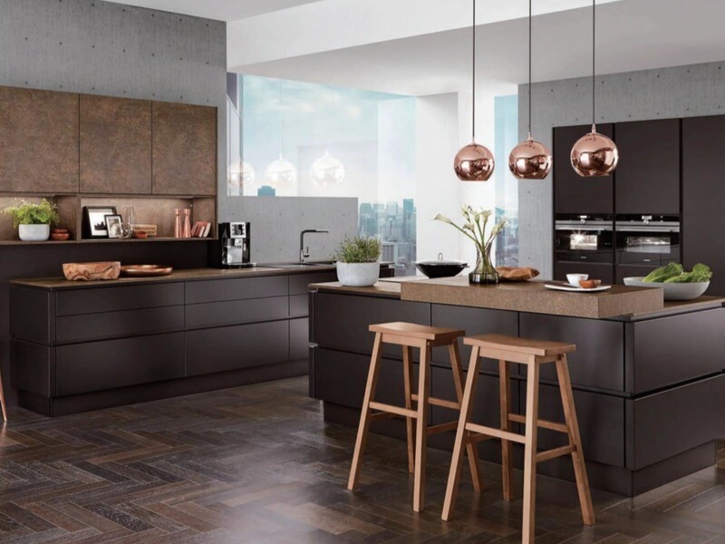 Fitted Kitchen | Matte Satin, Chocolate, ST005/18