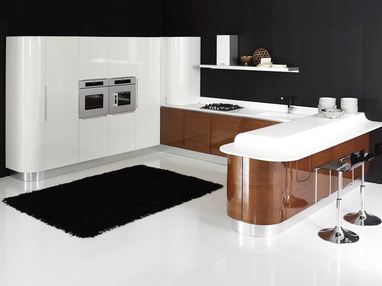 Custom-Made | Contemporary Gloss Kitchen, Chocolate 19