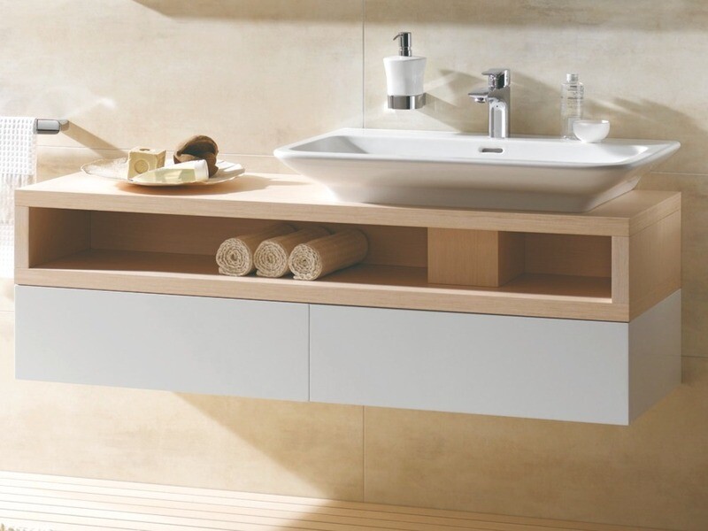 Custom-Made White Bathroom Vanity, WDV-1005