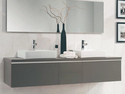 Custom-Made Matte Grey Bathroom Vanity, WDV-1016