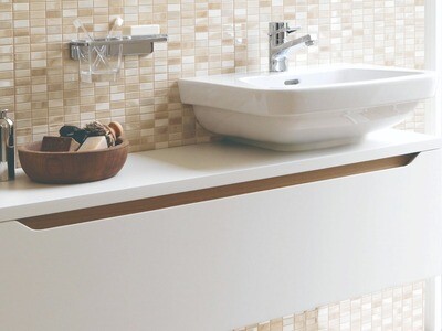 Custom-Made White Bathroom Vanity, WDV-0912