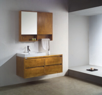 Custom-Made | Wood Copper Bathroom Vanity, WDV-0817