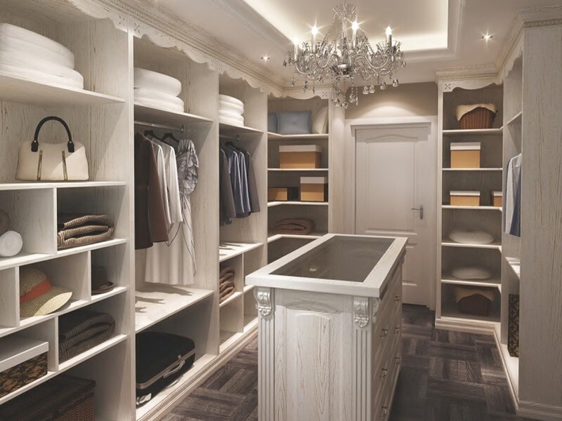 Custom-Made | Modern White Walk-In Closet 58