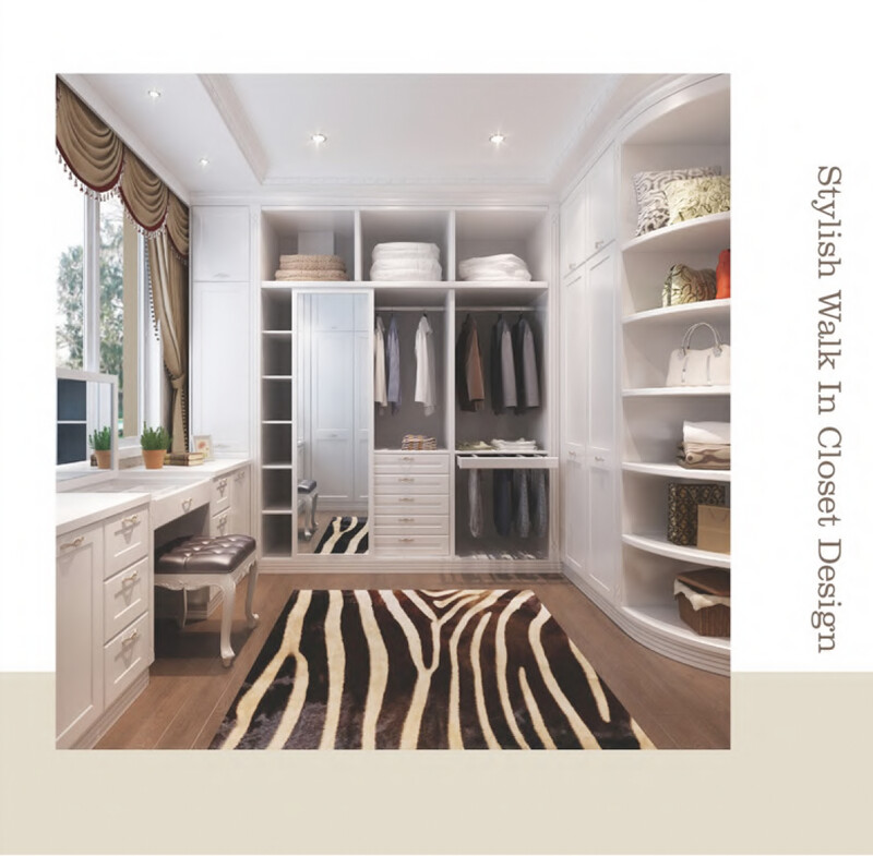 Custom-Made | Modern White Walk-In Closet 58