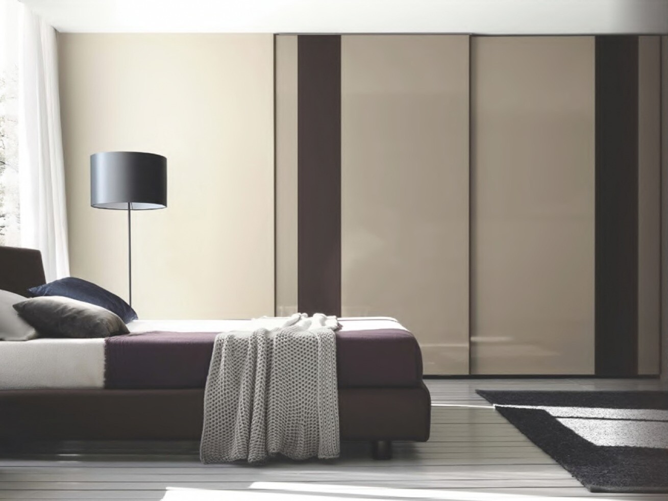 Custom-Made | Contemporary Style Soft Closing Wardrobe - Beige 18