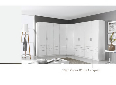 Custom-Made | White Contemporary Style Wardrobe 38