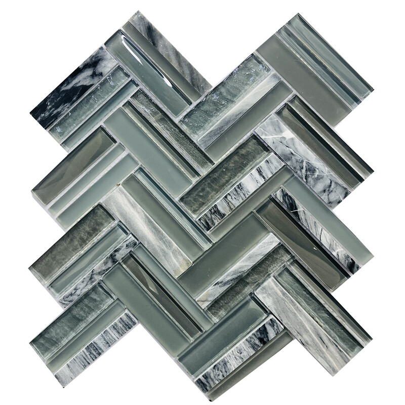 SALE | 1 PC  12" x 12" |  | Mosaic Wall Tiles, Forest Green