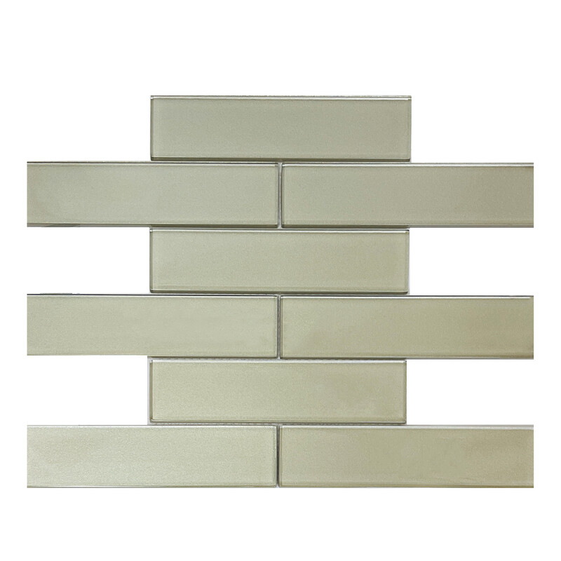 SALE | 1 PC  12" x 12" | Mosaic Wall Tiles, Muted Earth Green