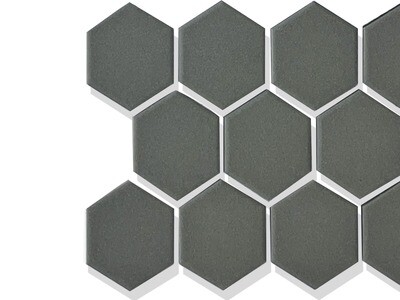 12" x 12" | Mosaic Wall Tiles, Grey Black