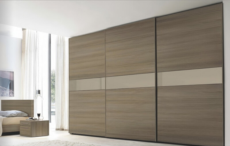Custom-Made | Modern Recessed Wardrobe, Beige &amp; Brown