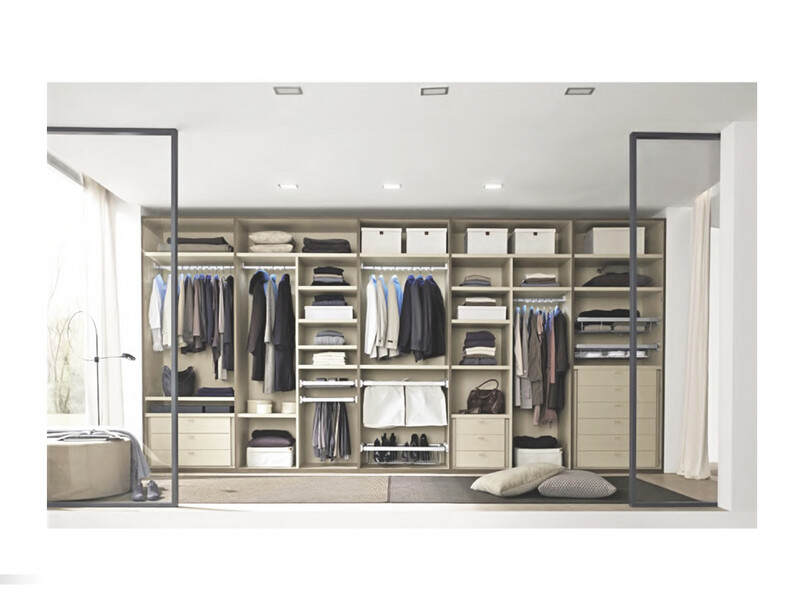Custom-Made | Modern White Wardrobe Entertainment Center 5