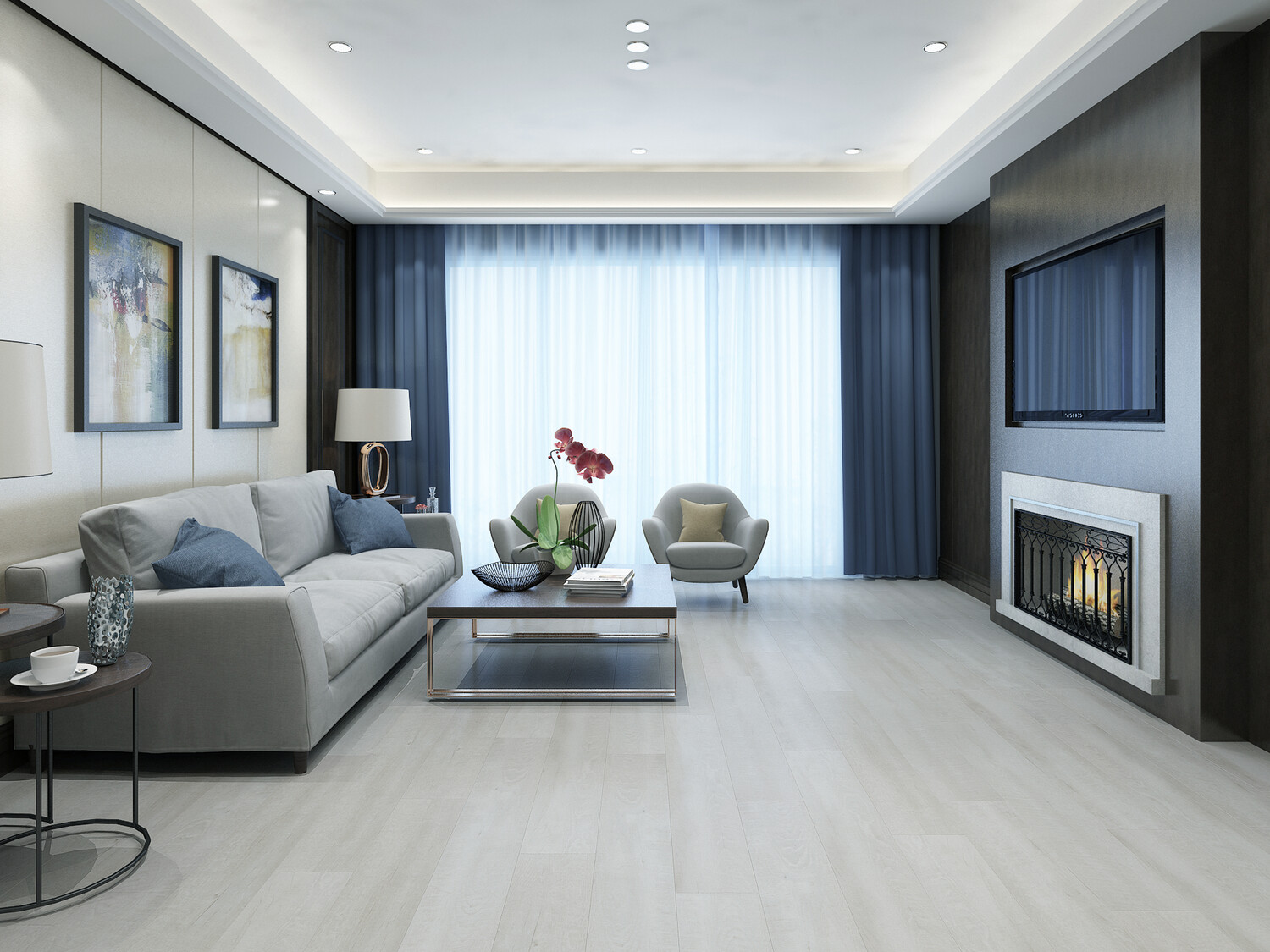 7" x 48" | Parkay XPR Laguna Sound, Waterproof Vinyl, White Coral