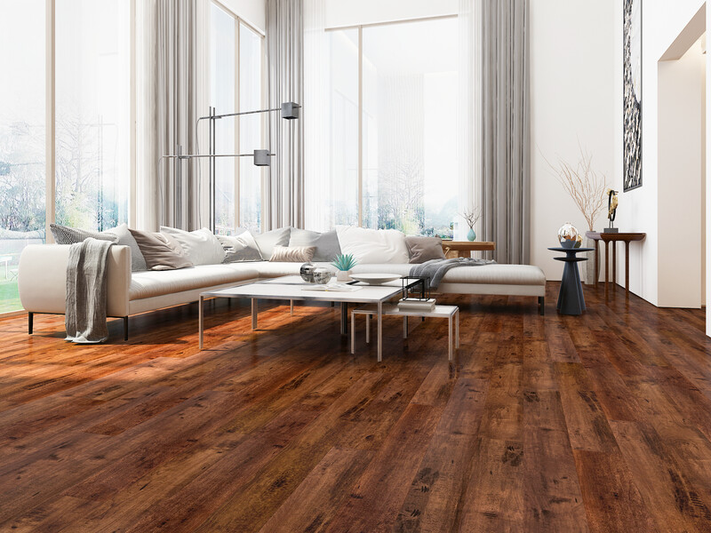 7&quot; x 48&quot; | Parkay XPR Antique, Waterproof Vinyl, Umber