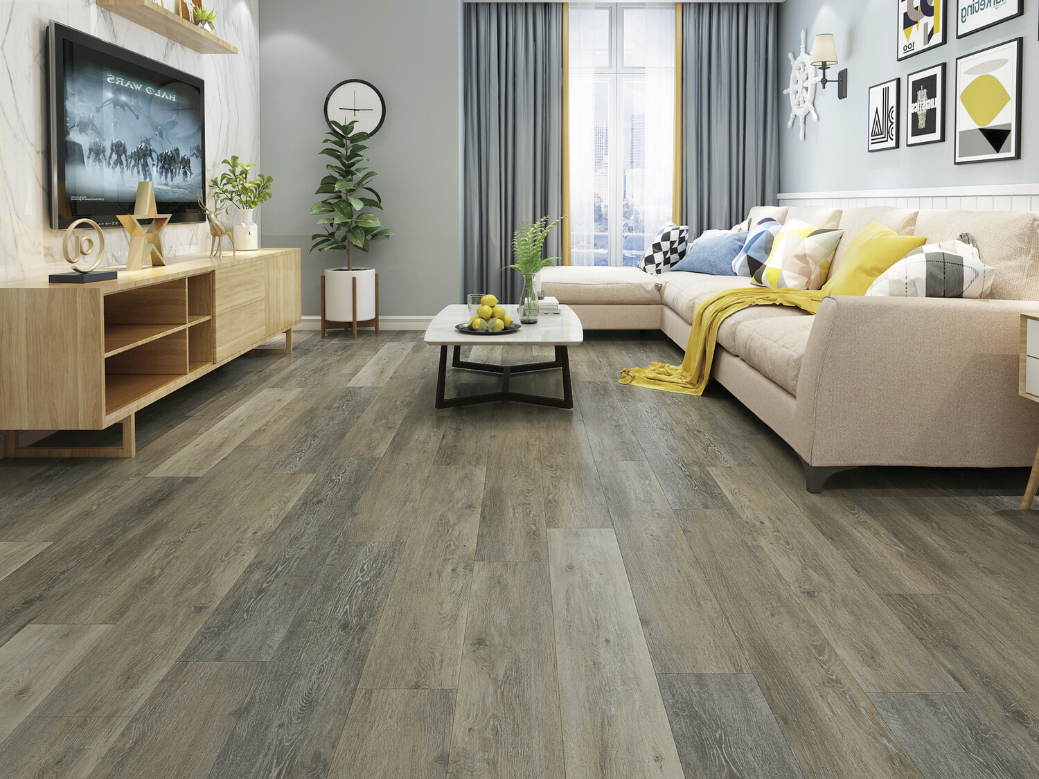7&quot; x 48&quot; | Parkay XPR Architect, Waterproof Vinyl, Victorian Ash