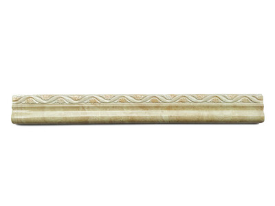 1 PC  4&quot; x 24&quot; | Border Tile, Beige Floral