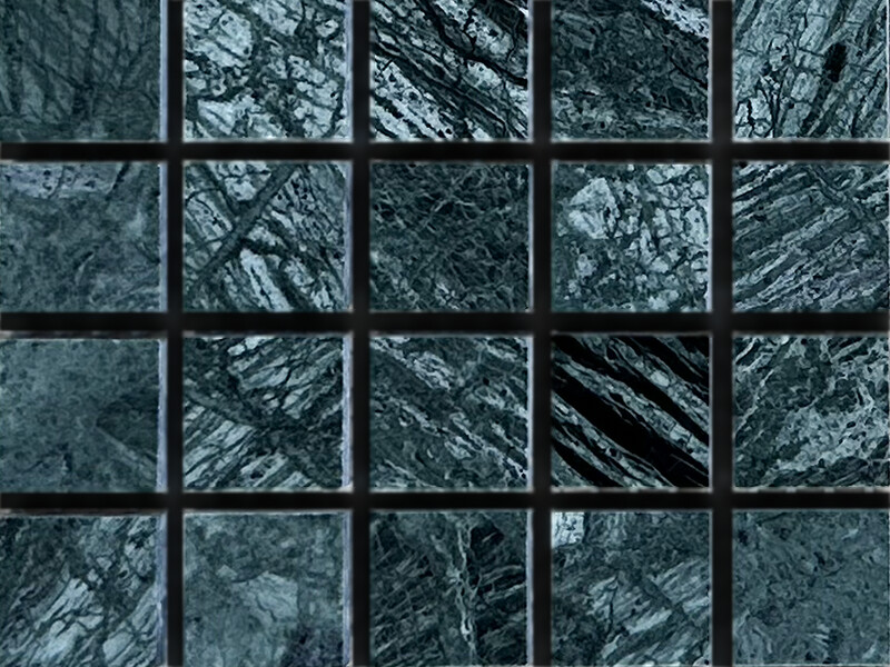 SALE | 1 PC  12" x 12" |  Mosaic Wall Tiles, Green &amp; Black