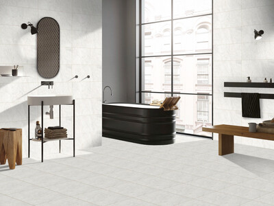 1 PC  12&quot;x24&quot; | Ceramic Tiles, Wall &amp; Floor Tiles, Beige, Grey &amp; White
