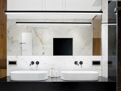 24"x48" | Capriyanoa Onyx, Porcelain Gloss, Wall & Floor Tiles, Marble Effect, White & Gold