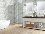 24&quot; x 48&quot; | Marengo Grey, Porcelain Gloss, Wall &amp; Floor Tiles, Marble Effect, White, Grey, Green Tones