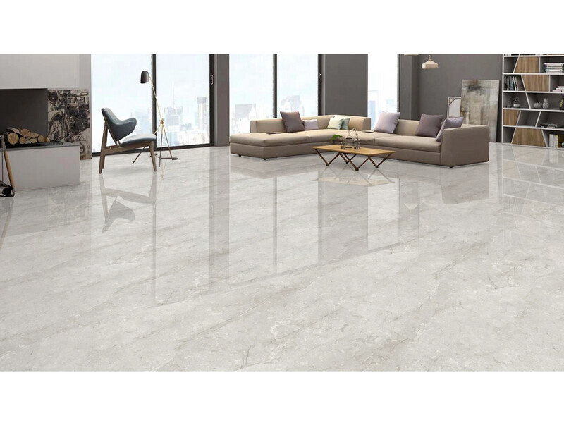 24&#39;&#39;x48&#39;&#39; | Fabia Gris, Porcelain Gloss, Wall &amp; Floor Tiles, White, Grey Tones