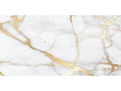 24''x48'' | Golden Infusion, Porcelain Gloss, Wall &amp; Floor Tiles, White, Gold, Grey Tones