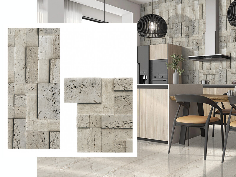 SALE | 1 PC  12&quot; x 12&quot; |  Mosaic Wall Tiles, Natural Stone, Beige