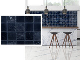 1 PC  12&quot; x 12&quot; |  Porcelain Mosaic Wall Tiles, Black tiles