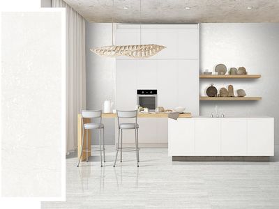 12&quot; x 36&#39;&#39; | Java White, Ceramic Wall Glossy Tile