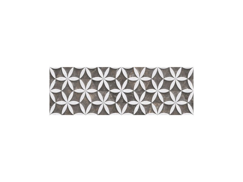 12" x 36'' | Charkol Hl Livoke, Ceramic Wall Glossy Tile, Brown