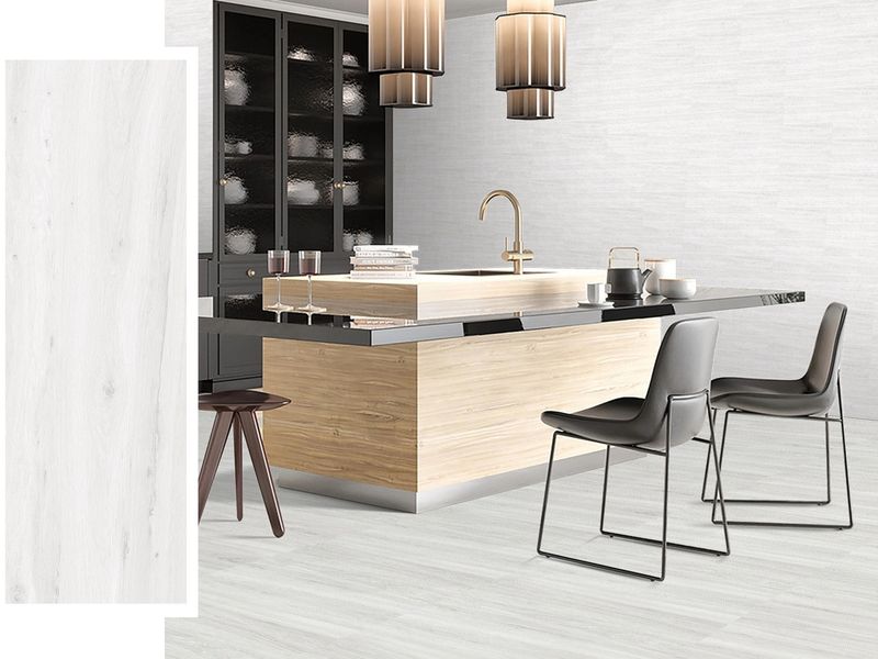 12&quot; x 36&#39;&#39; | Anker Bianco, Ceramic Wall Glossy Tile, White