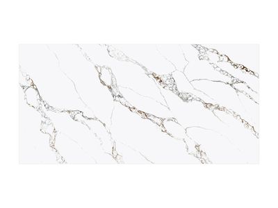 (9ft x 26") or (10ft x 5ft) | Quartz Countertop - Borage Platinum Slab, Polished Honed Countertop, Grey, White