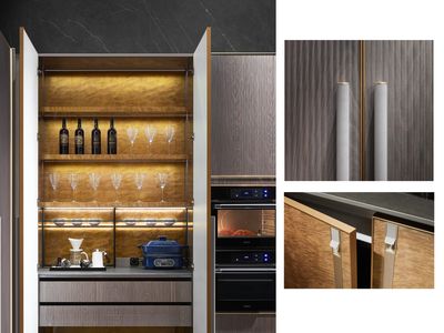 Custom-Made | Munch Contemporary Kitchen, Wood Veneer