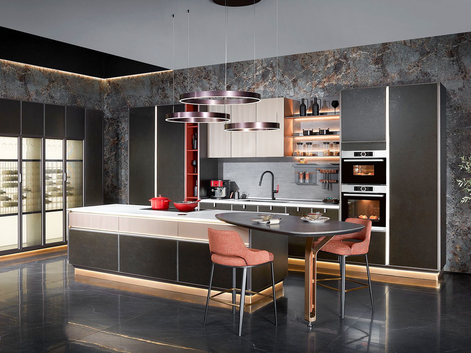 Custom-Made | Goethe Contemporary Kitchen, Sintered Surface