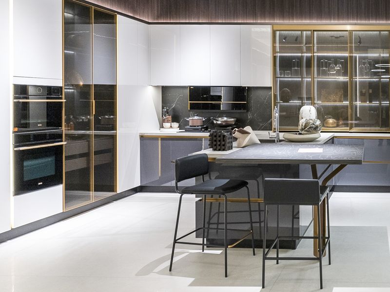 Custom-Made | Starry Contemporary Kitchen, UV Lacquer