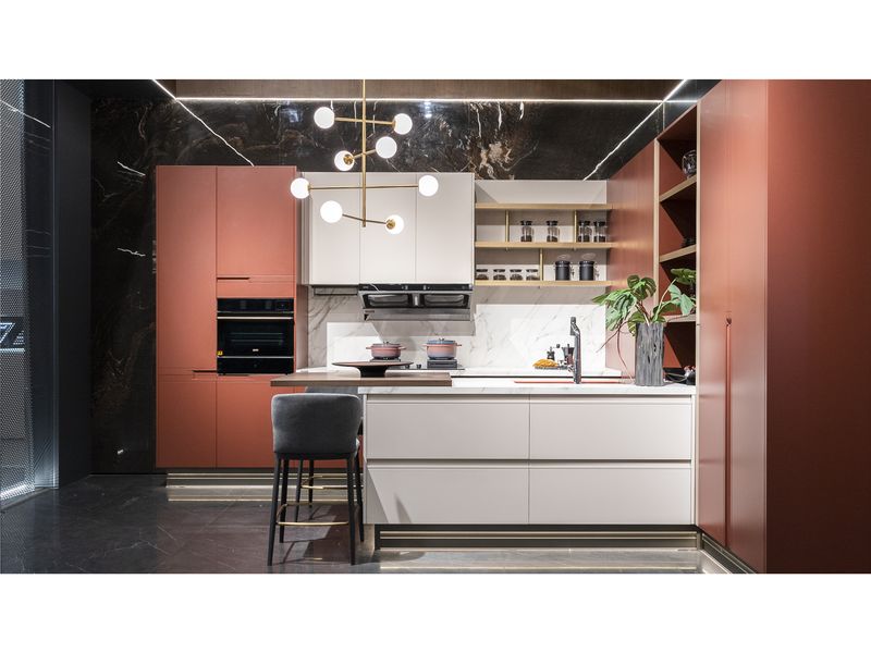 Custom-Made | Titian Contemporary Gloss Kitchen, Powder-Glazed &amp; White