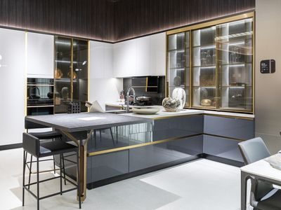 Custom-Made | Starry Contemporary Kitchen, UV Lacquer