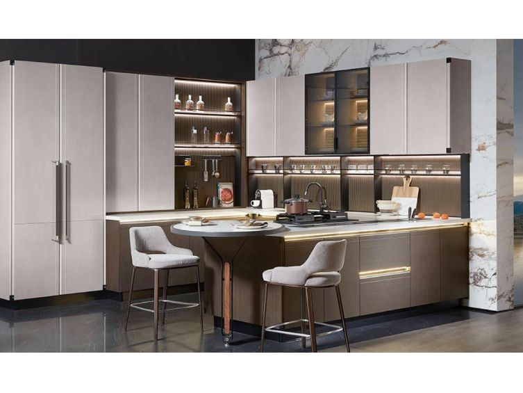 Custom-Made | Bernard Contemporary Kitchen, Wood Tones