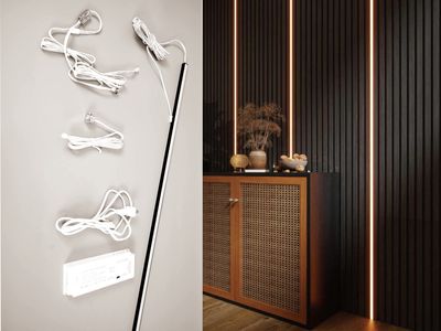 LED Light Kit | Black finish, black cables for WPC Wall Panel
