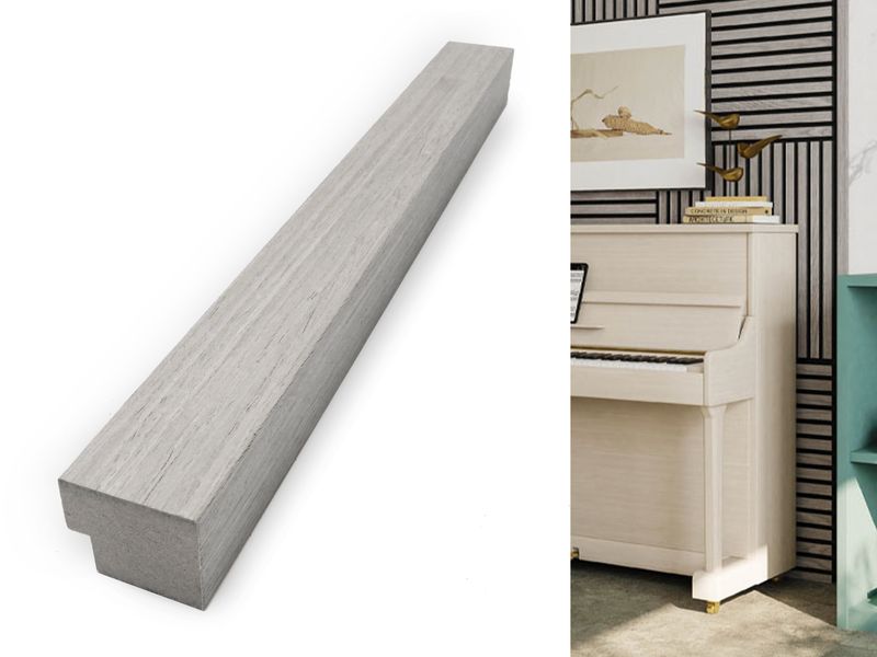 2800 x 21mm | Grey Oak End Cap 9&#39; for Acoustic Wall Panel, AP005