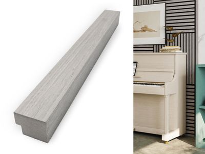 2800 x 21mm | Grey Oak End Cap 9&#39; for Acoustic Wall Panel, AP005