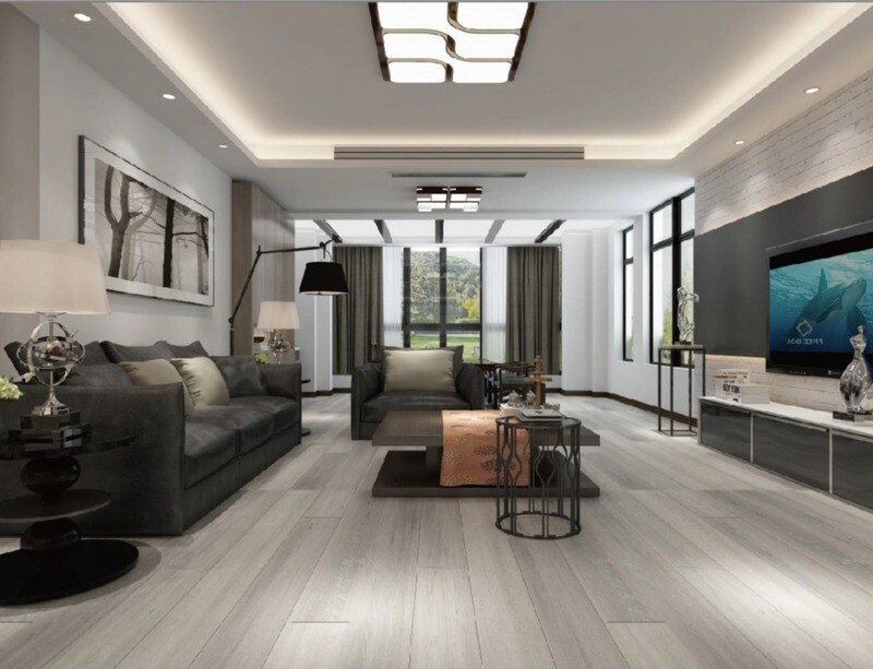1 Box (10 Planks)  7" x 48" | SPC Luxury Vinyl Flooring: Silver Brook, 5011