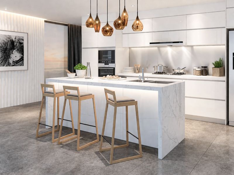 Fitted Kitchen | Contemporary High Gloss, Super White, HQ001/9