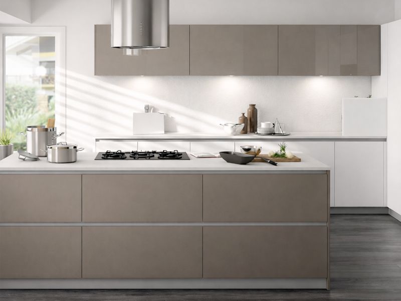 Fitted Kitchen | Light Bronze, High Gloss  Ddm, DDM/17
