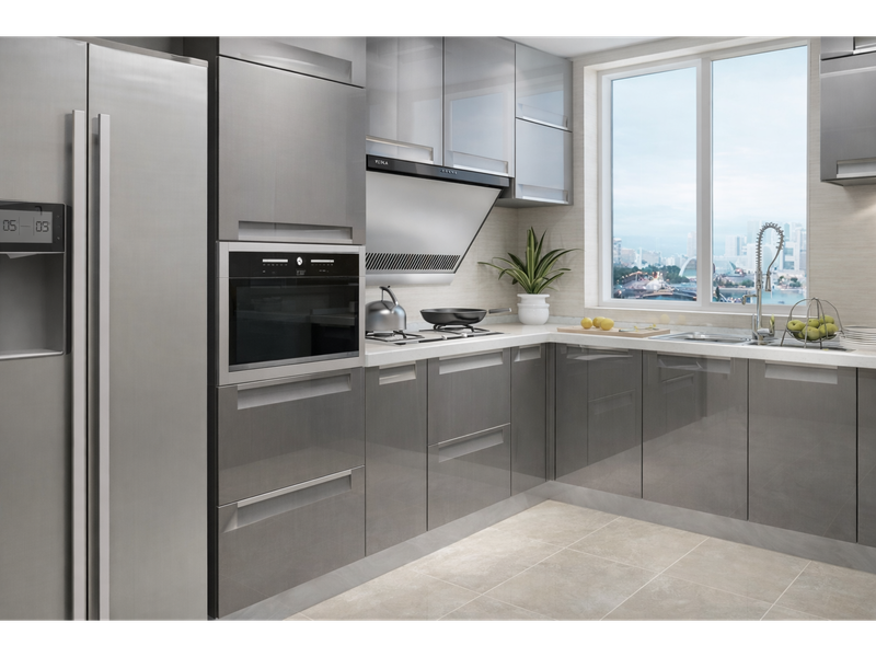 Fitted Kitchen | Metallic High Gloss, Champagne, MG001/20