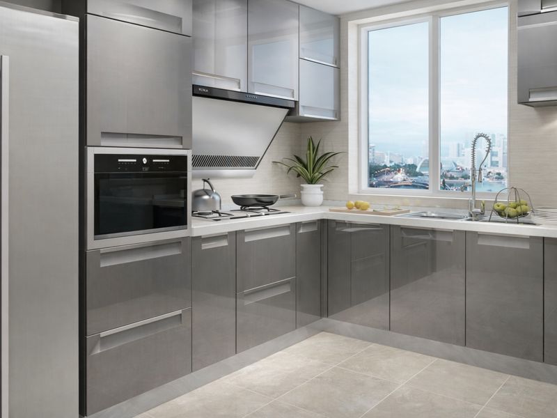 Fitted Kitchen | Metallic High Gloss, Champagne, MG001/20