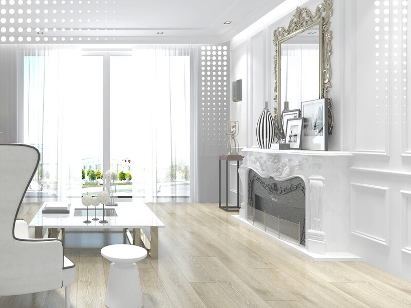 7" x 48" | SPC Luxury Vinyl Flooring: Vanilla Truffle, 5041