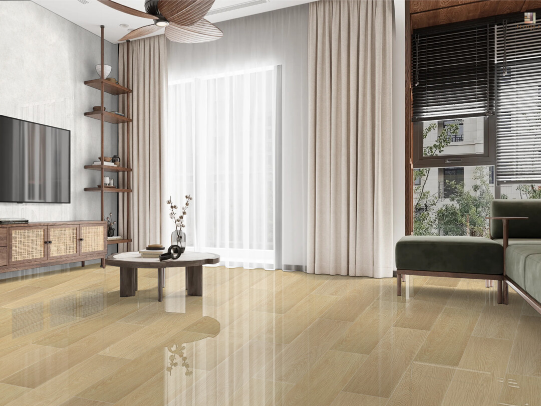 1 Box (10 Planks)  7 1/4" x 48" | SPC Premier Vinyl, Waterproof Vinyl, Sunbeam Delight, HQ-066