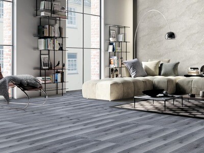 1 Box (10 planks)  7 1/4" x 48" | SPC Premier Vinyl, Waterproof Vinyl, Grey, Coastal Bliss, HQ- 015