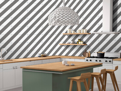 12"x24" Ceramic Tiles | Wall &amp; Floor Tiles, White &amp; Black Pattern tiles
