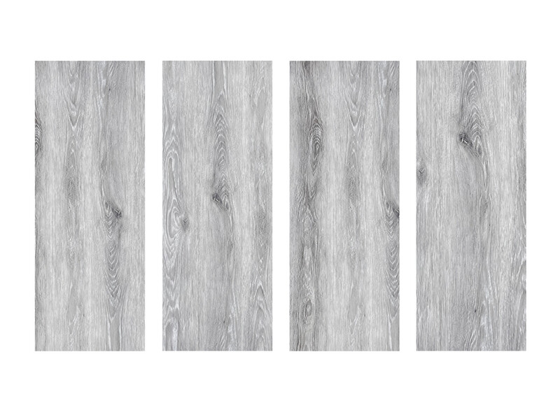 1 Box (10 planks)  7 1/4" x 48" | SPC Premier Vinyl, Waterproof Vinyl, Light Grey, Silver Hickory, HQ- 015